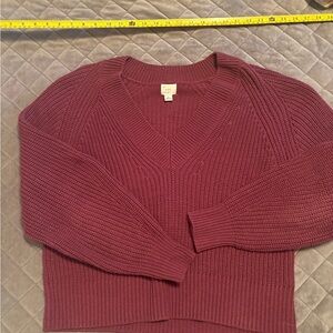 A New Day Maroon Knit Sweater